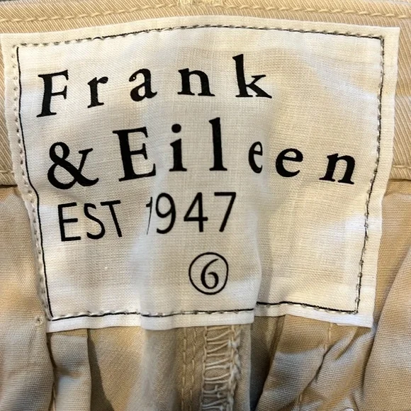 Frank & Eileen Woman's Wicklow The Italian Chino Pants Sz 6 - Picture 5 of 9